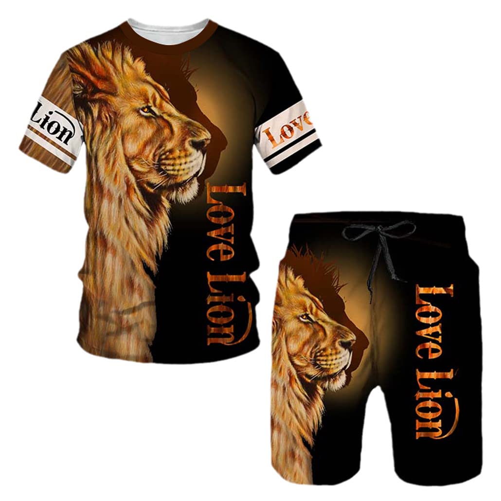 keusyoi Oversize Uomo Abbigliamento Da Formazione T-Shirt Casual Fitness Sport 2 Pezzi Set Per Gli Uomini Tuta Degli Uomini Set Vestiti, TS1267, M