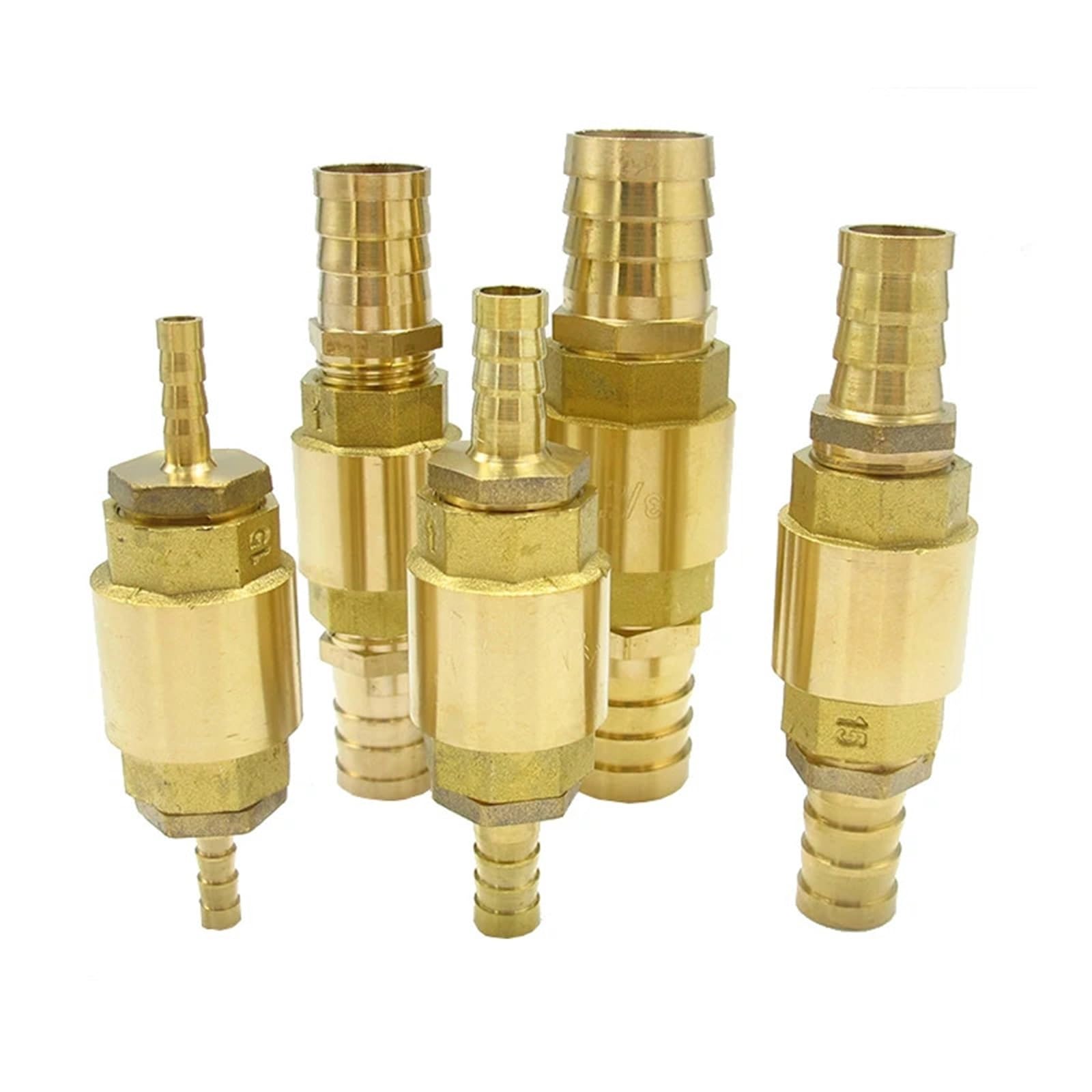 Brass Vertical Spring Check Valve 1 Way Non-Return Valve(16mm)