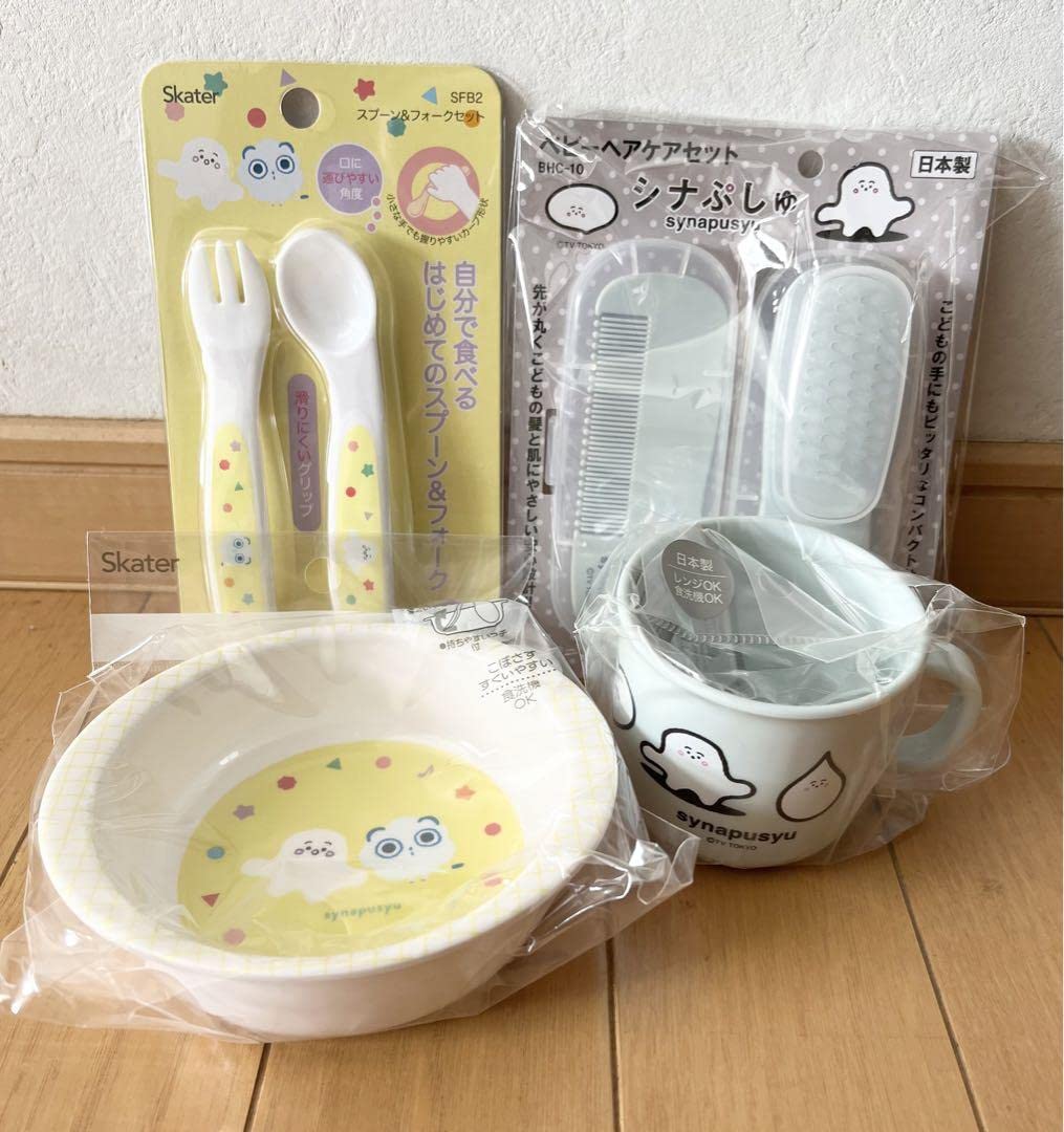 Amazon.co.jp: シナぷしゅ 食器セット コップ ヘアケアセット スプーン 