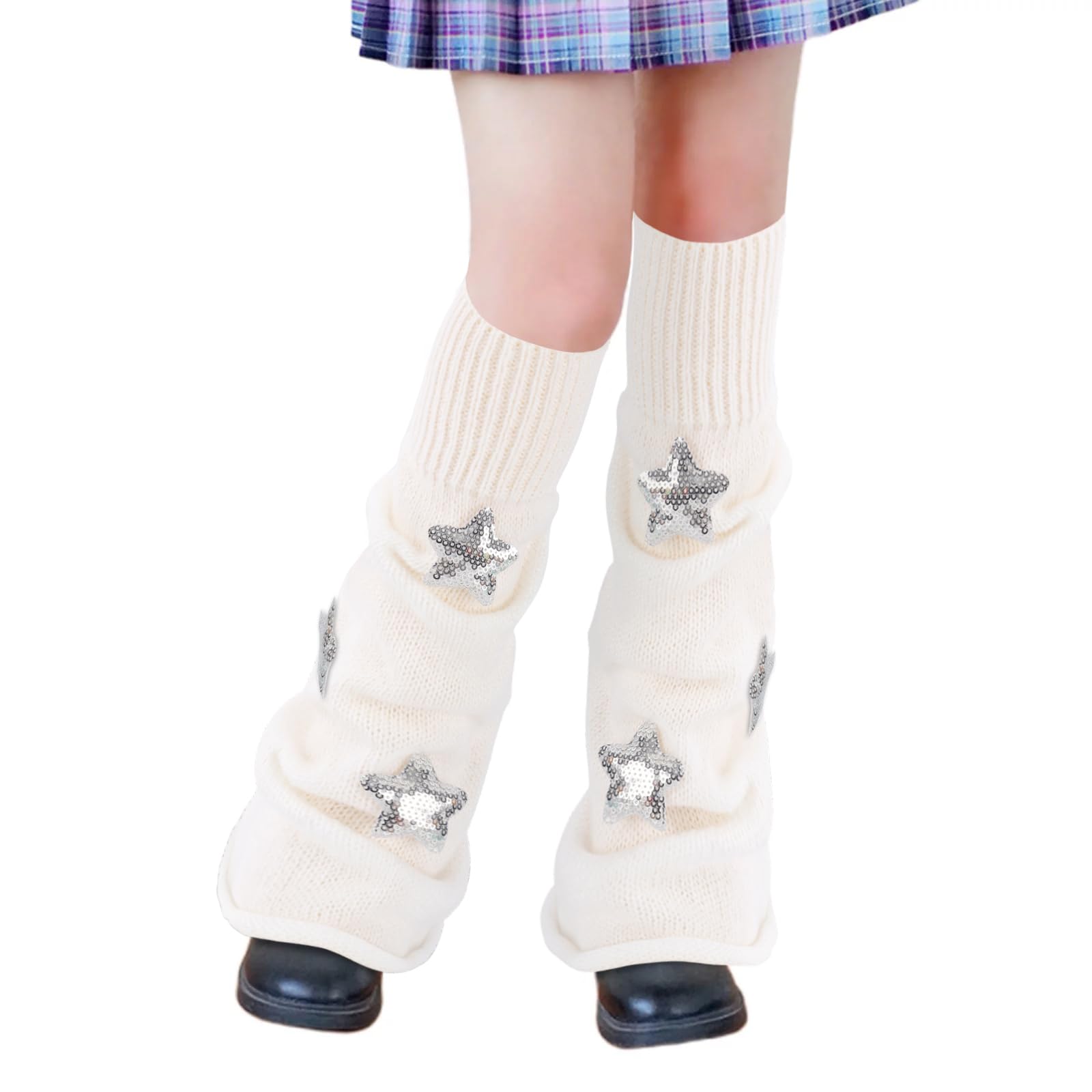 Junely Leg Warmers for Women Kawaii Leg Warmer Cute Legwarmers Japanese Socks Emo Lolita Gyaru Harajuku Accessories