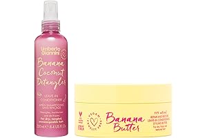 Umberto Giannini Banana Coconut Detangler & Leave-in Conditioner Duo