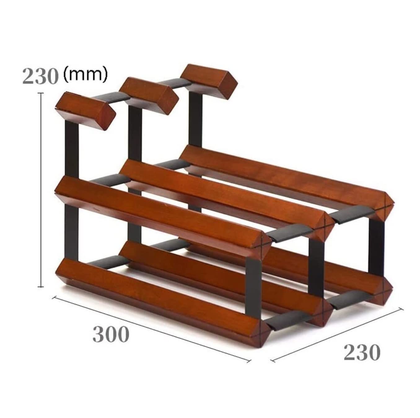 Habrur Botellero Botelleros Botellero Vino Estante De Vino De Madera Estante De Vino Inclinado Creativo Inicio Comedor Sala De Estar Bar Soporte Botellas Vino (Blue : BLU, Size : 30 * 23 * 23cm)