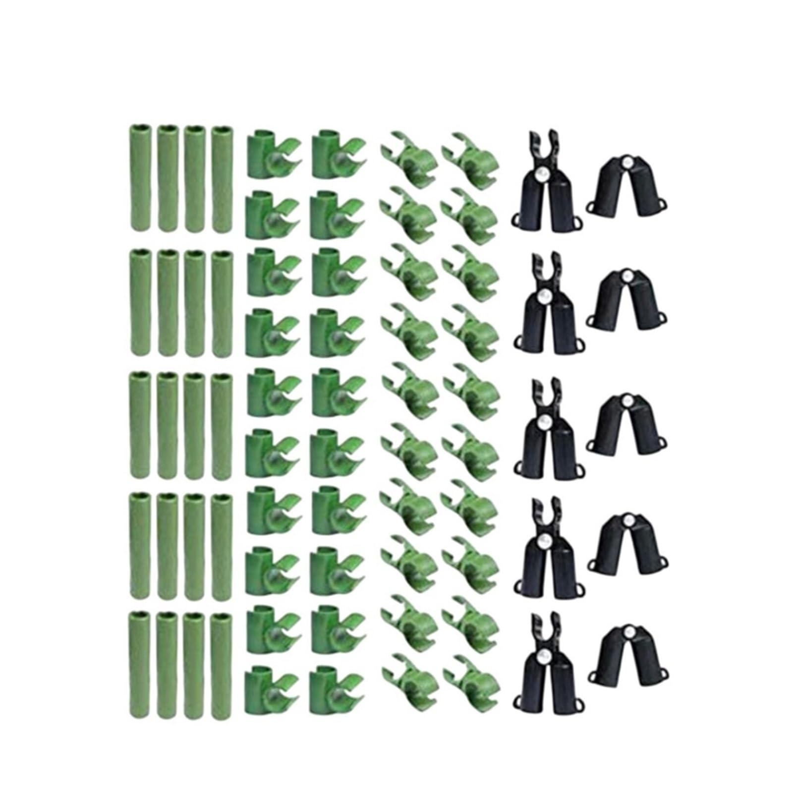 Adjustable Plant Trellis Connector Clip 40/80Pcs Adjustable Plant Support Plastic Clips Gardening Fixed Connector Pillars 11mm Bracket for Climbing Plants(80Pcs-Cross Clip)