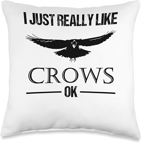 Krähen Raben Vögel Liebhaber Bekleidung Crow Raven Lovers Saying Viking Fans Hugin and Munin - Almohada de 16 x 16 pulgadas, multicolor