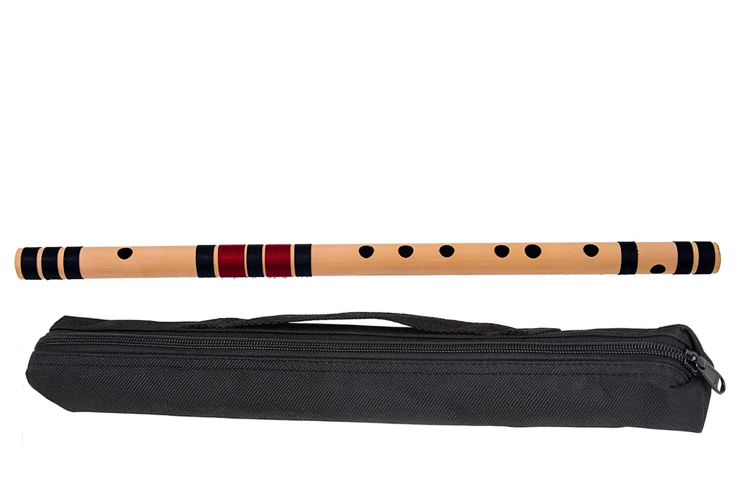 KHALSA MUSICAL C Natural 7 Hole Right Hand Bansuri 19 Inch With Free Carry Bag-image-28