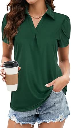 LURANEE Damen Sportkleid Mit Shorts - Blütenblatt-Ärmel Tennis Kleid Mit Taschen