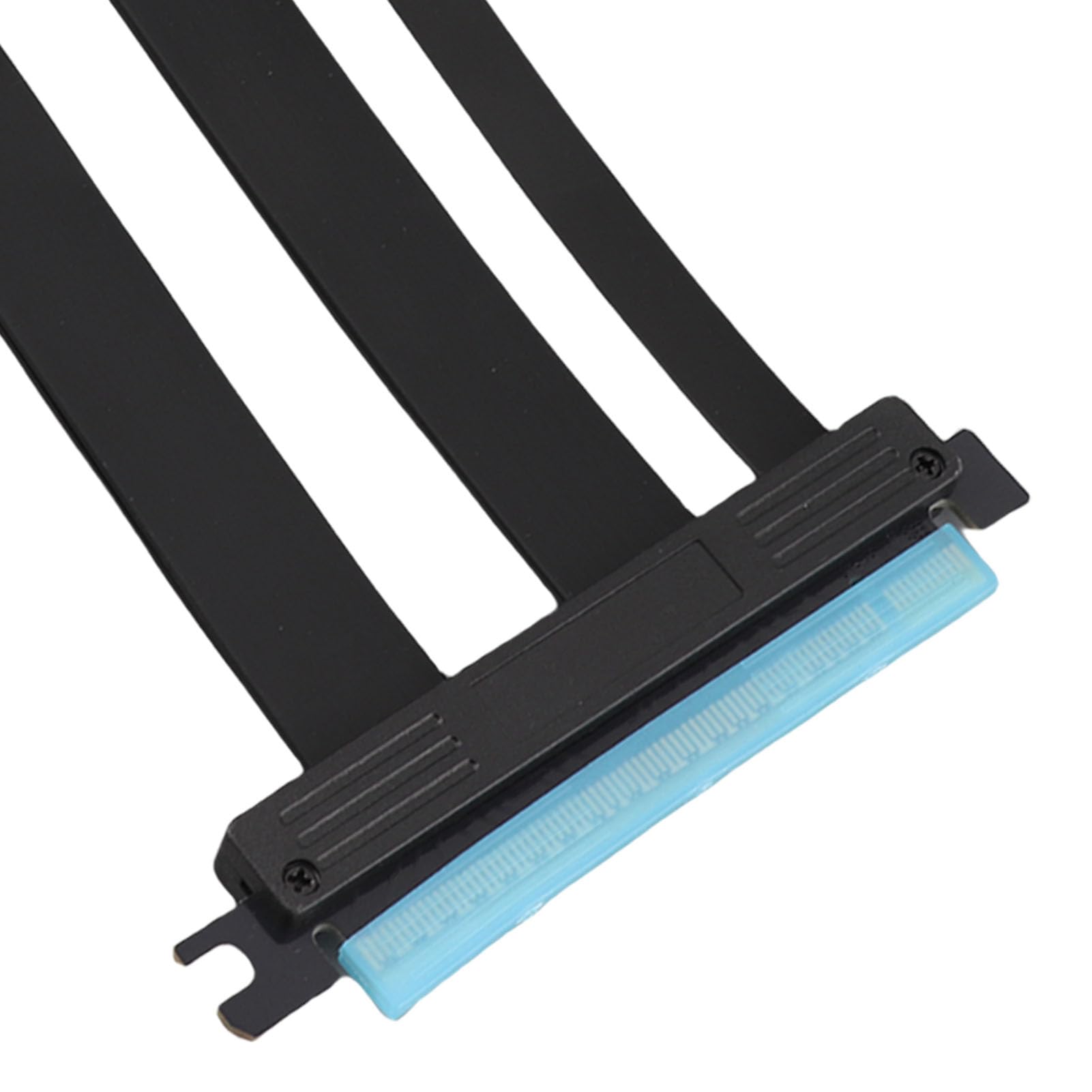 Gedourain Przedłużacz Karty Graficznej Pcie Gen5 X16 Wysoka prędkość Plug and Play dla Większości Podzespołów GPU i Płyty Głównej 20 Cm Dwurzędowa Płytka ABS Pod Kątem 90 Stopni do Komputerowej