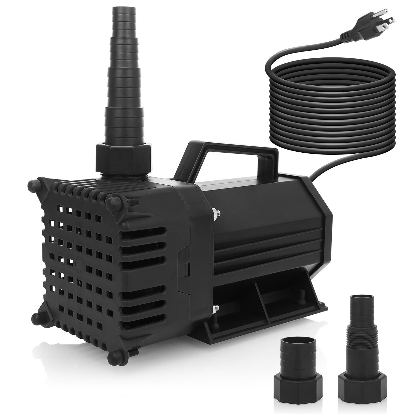 BARST 1720GPH Submersible Water Pump UL Certified Pond Pump with 25FT Cord, 150W High Flow Water Fountain Pump Waterfall Pump For Outdoor Ponds,
