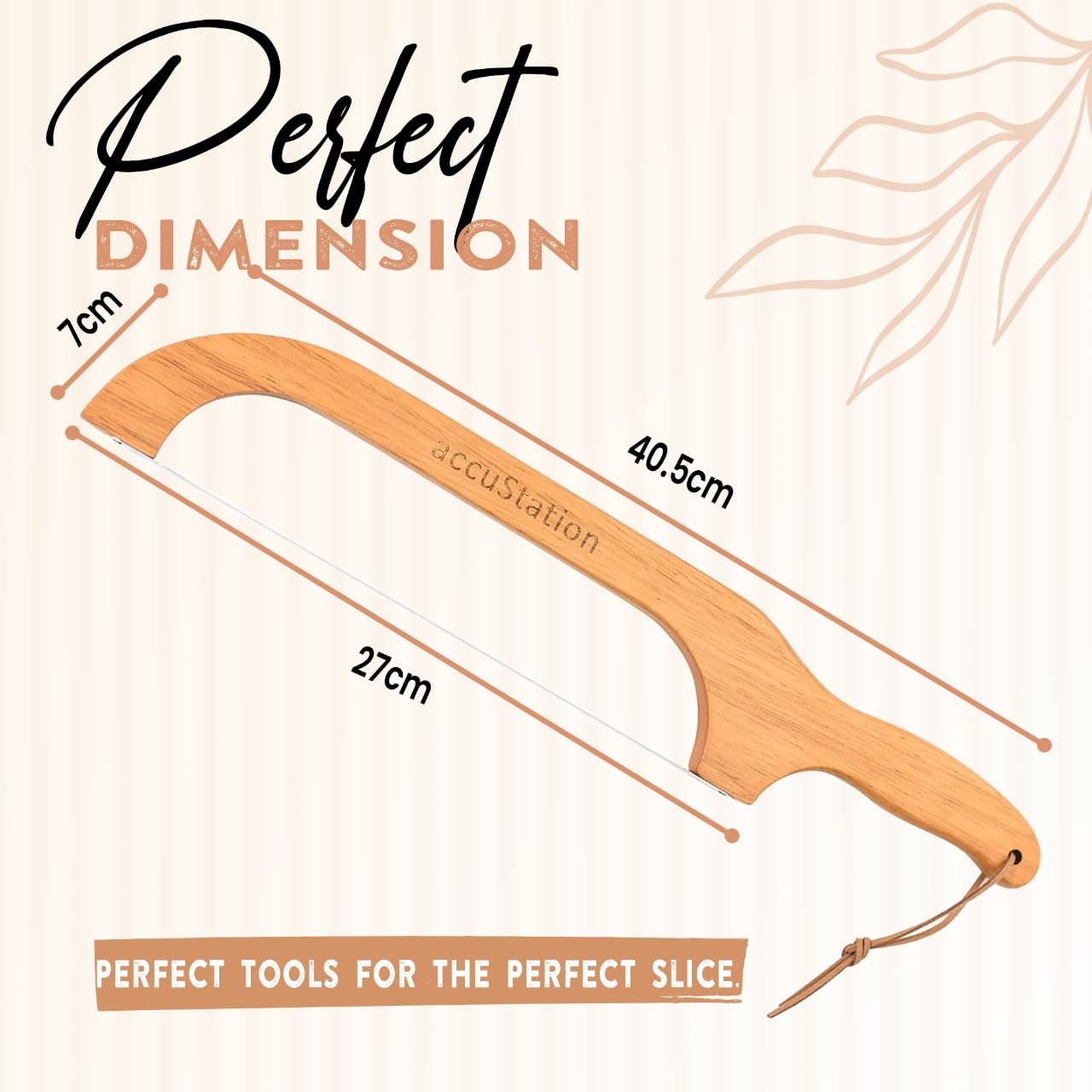 Sourdough Slicer, Lame Bread Tool, Sourdough Knife, Dough Cutter, Bread Slicer For Homemade Bread, Baguette Scoring Kit, Double-Sided Serrated Blade Perfect Slices 16 Inch