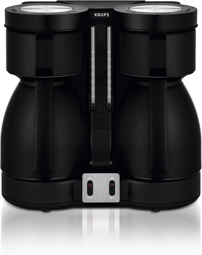 Krups KT 8501 - Cafetera de filtro, 1700 W, 16 tazas, plástico, negro