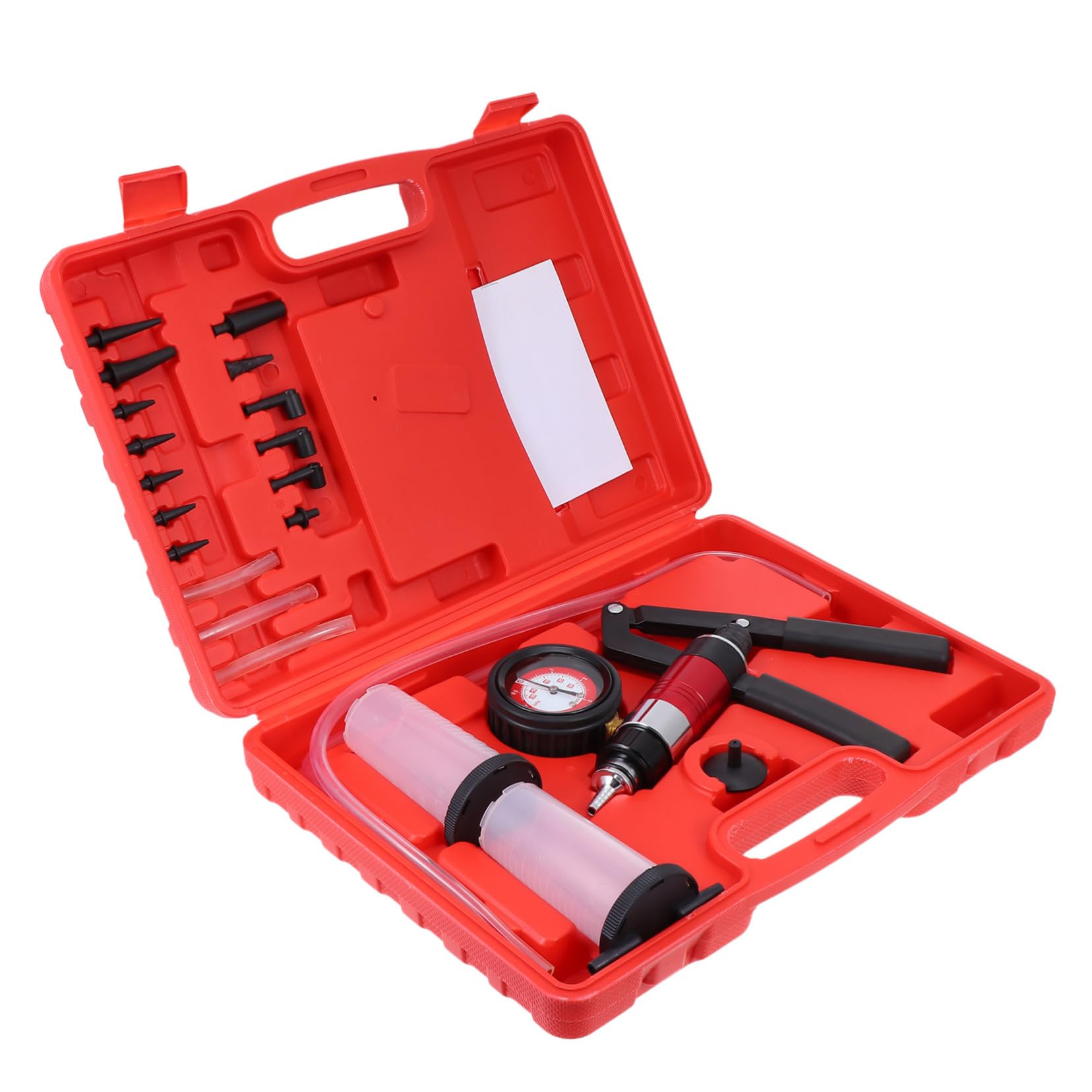 ABOOFAN 1 Set Brake Oil Throttling Pump Suction Vacuum Brake Bleeder Kit Cordless Handheld Clean Manual Brake Fluid Change Tool Car Brake Oil Change Tool Car Supplies Aluminum Alloy