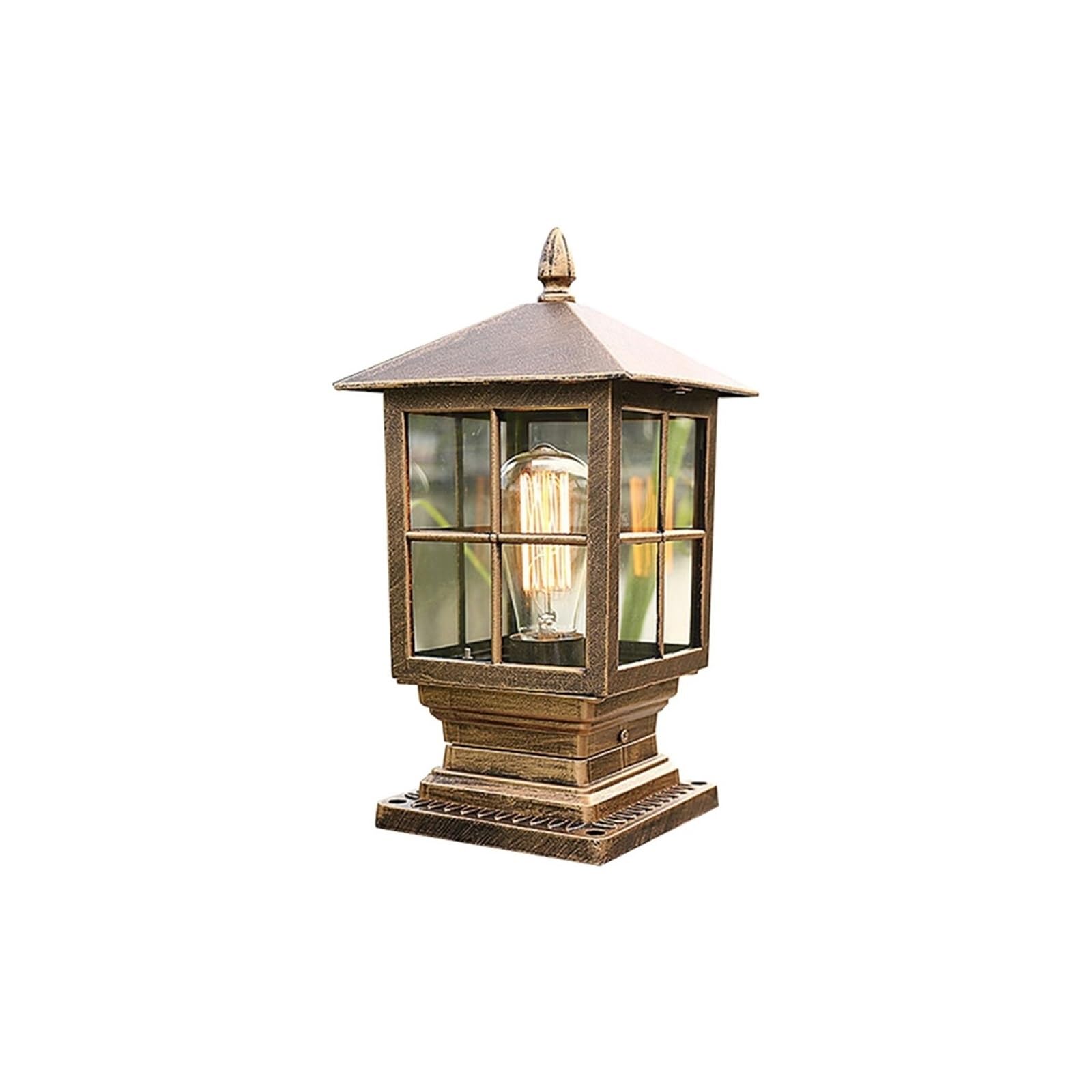 TRDEWR Waterproof Pillar Lamp Villa Courtyard Gate Column Outdoor Light Garden Landscape Lamps Lighting Efficiently Utilize Sunlight
