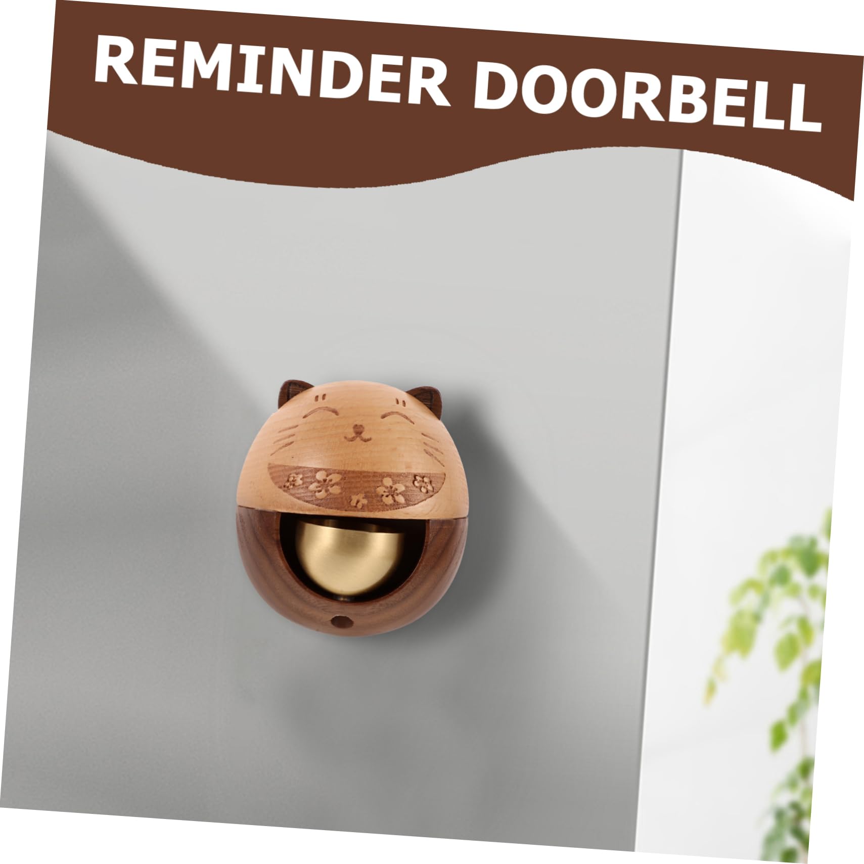 Cabilock Campanello Per Porta d Ingresso Campanello in Legno Per Negozianti Decorazione Per Porte Arredamento Per Casa