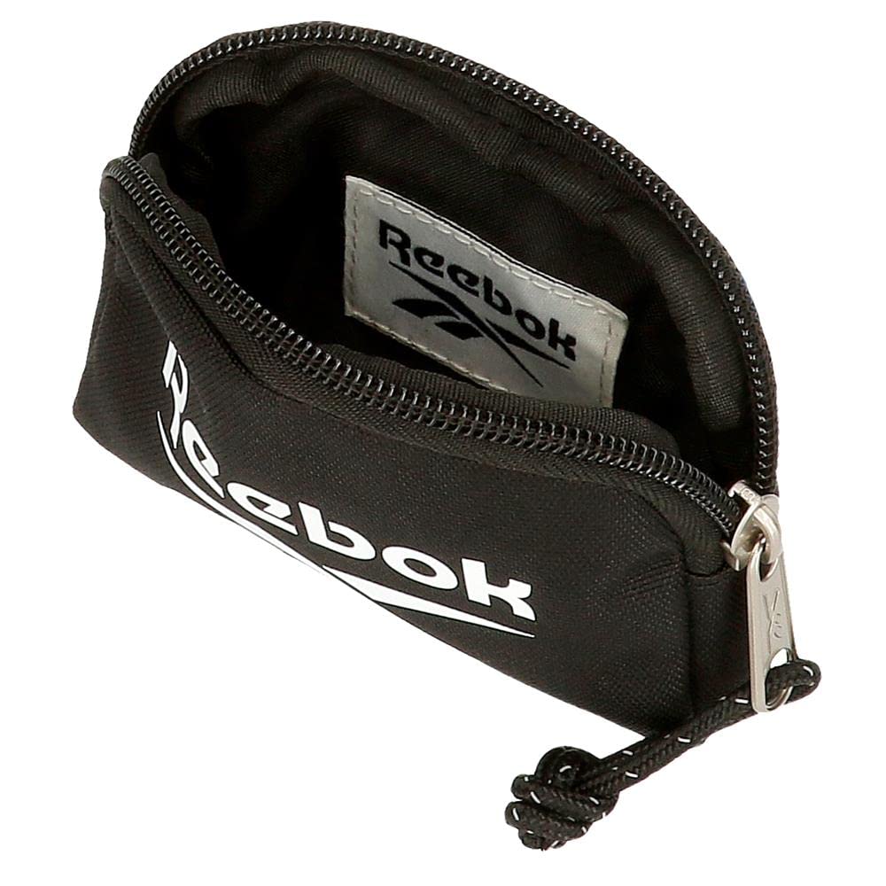 Reebok Boston Monedero Negro 12x8x2 cms Poliéster — view 3