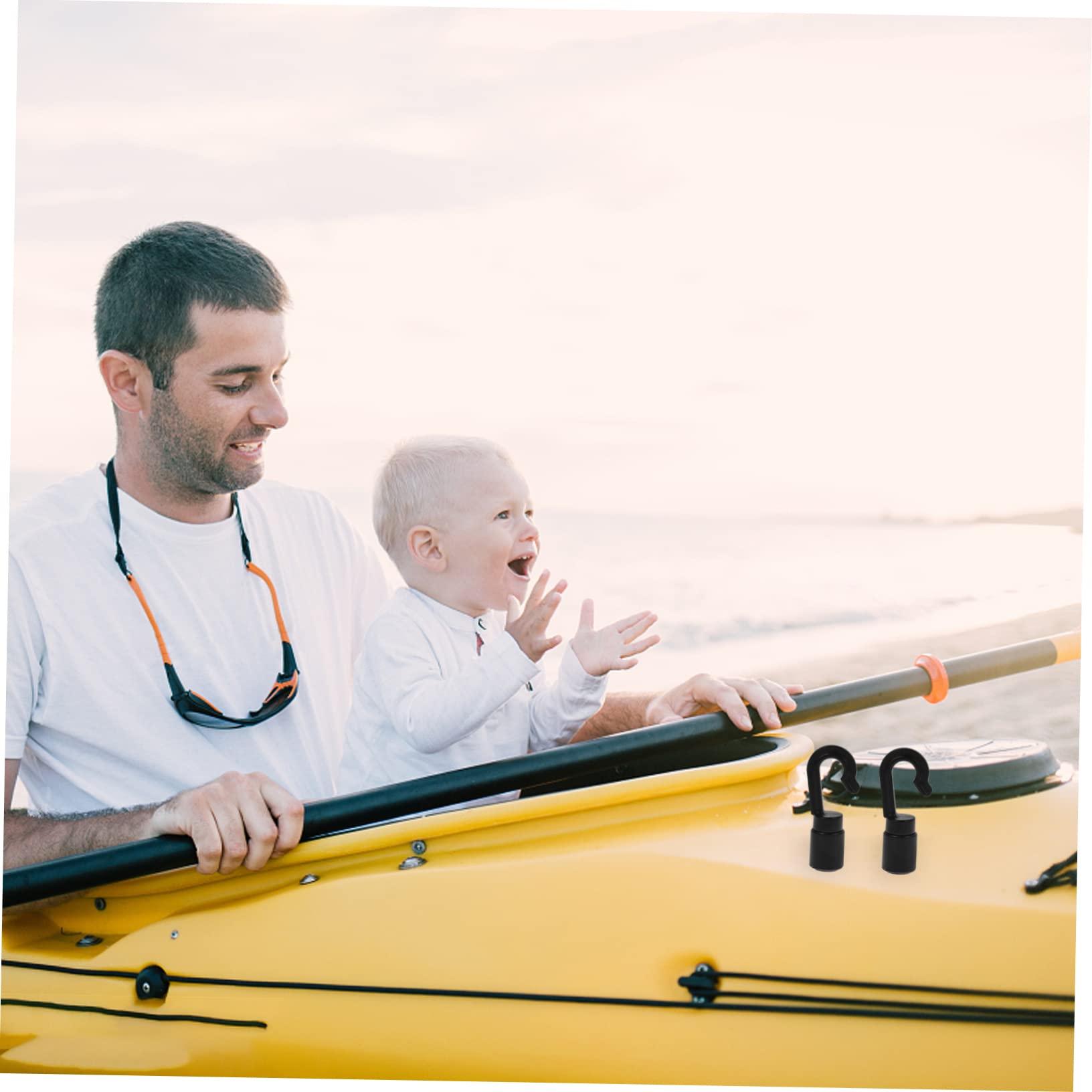 KOMBIUDA Kayak Paddle Hooks 10 Pack Boat Accessory Sturdy Docking Hooks for Kayak Rafts and Vessels