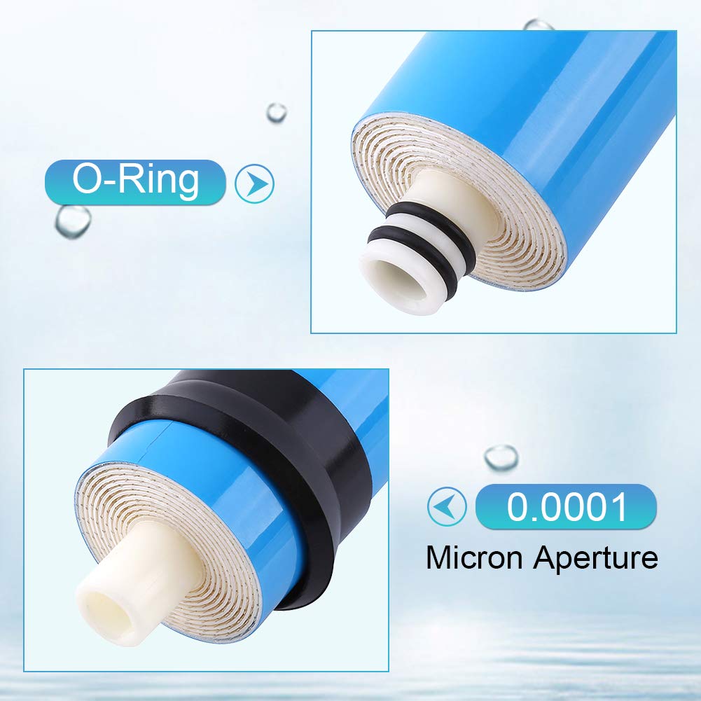 Zerodis Élément d'osmose inverse élément de membrane de filtre à eau ULP1812 75GPD pour laboratoire hospitalier principal