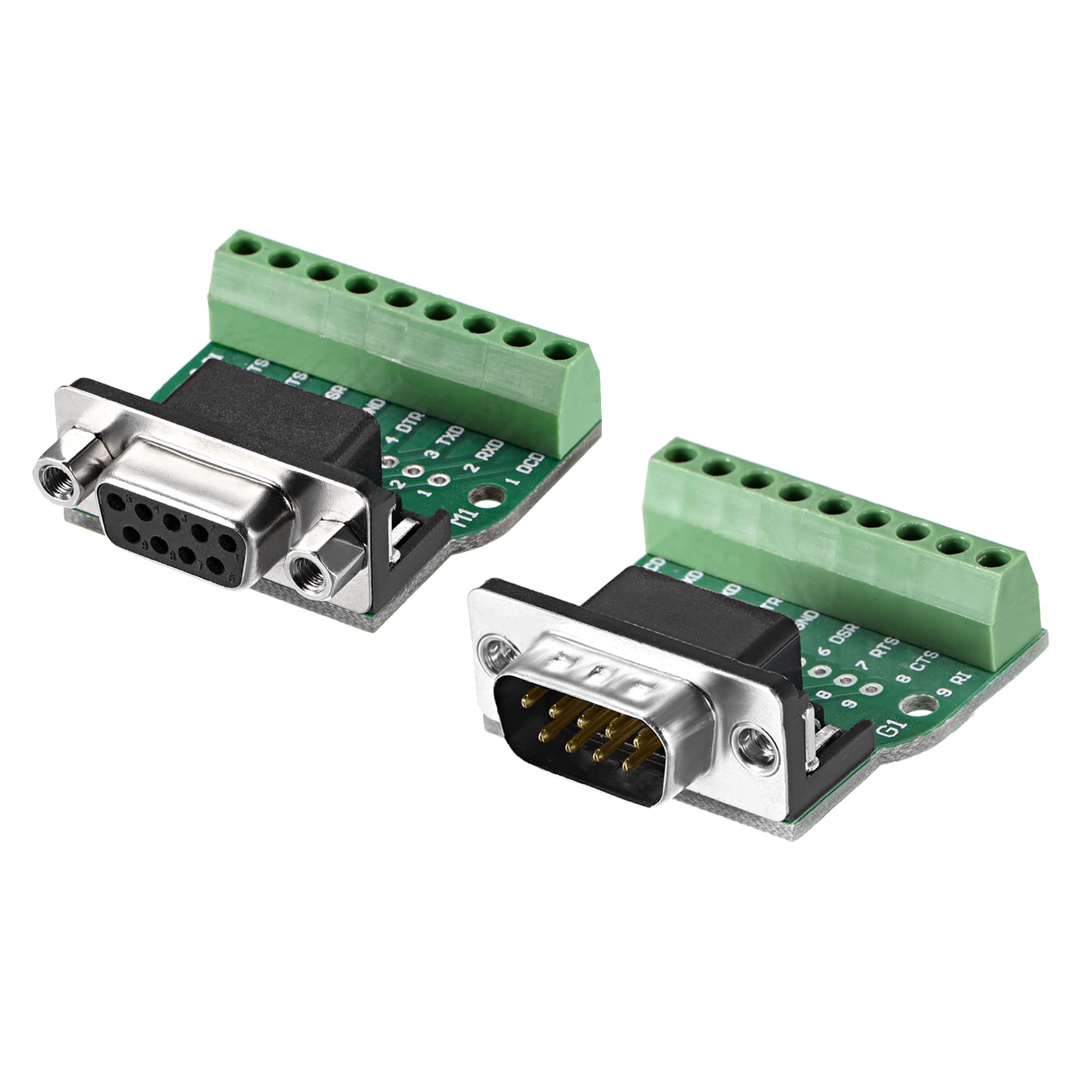 Modulo Interfaccia D-Sub DB9 Maschio/Femmina Per Guida DIN - Scheda Breakout Per Connettori - Foto 8