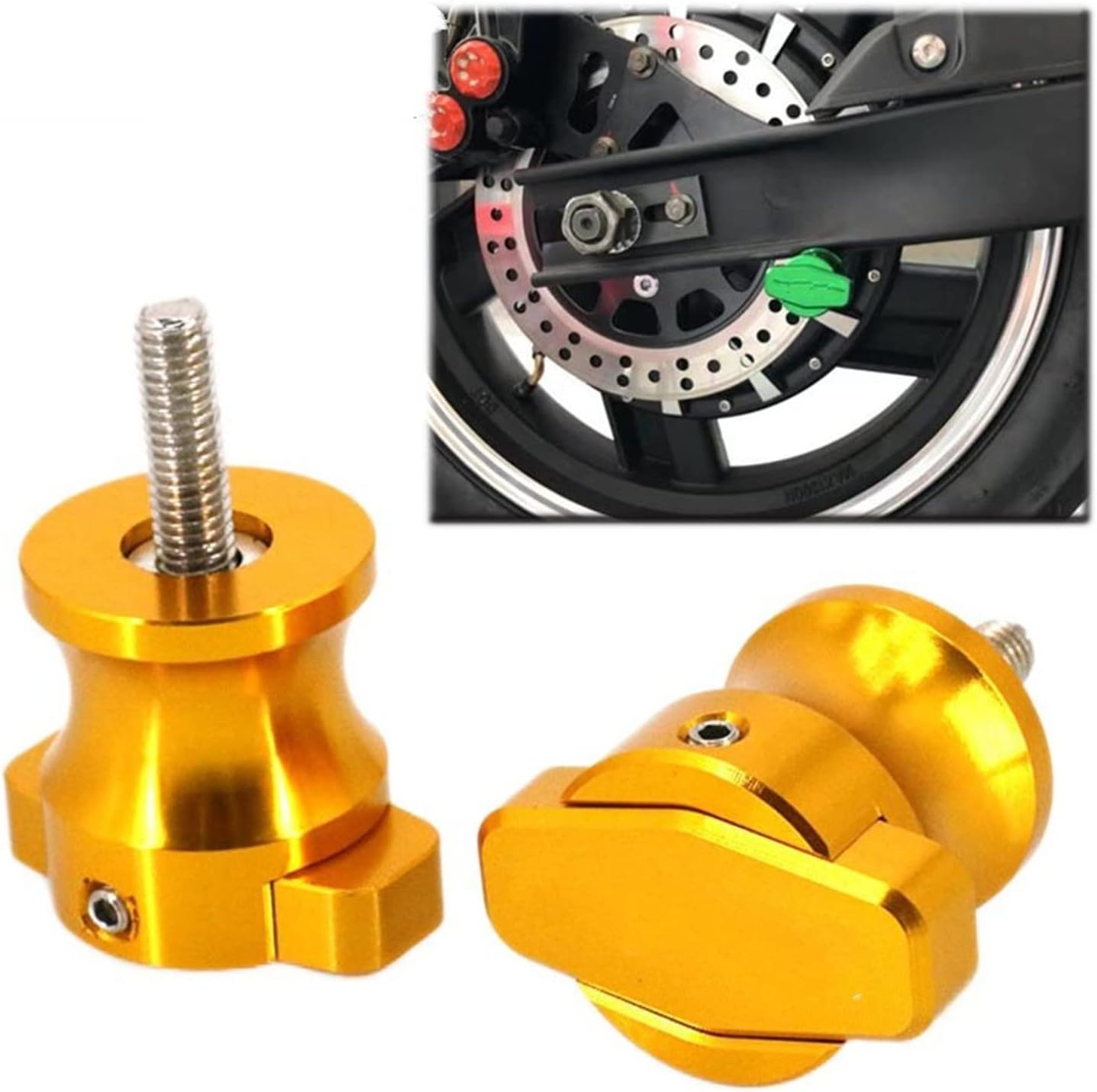 Motorcycle 8MM CNC Swingarm Spools Slider Swing Arm Stand Screws for Suzuki V-Strom650 V-Strom1000 All Years Swing Arm Bracket Screw (Color : Blue)