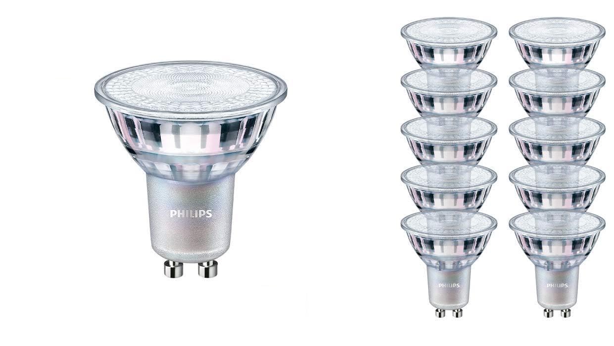 Philips Master Value GU10 707975 - Menta de LED (equivalente a 3000 K, luz blanca cálida, 25.000 horas, 10 x 707975)