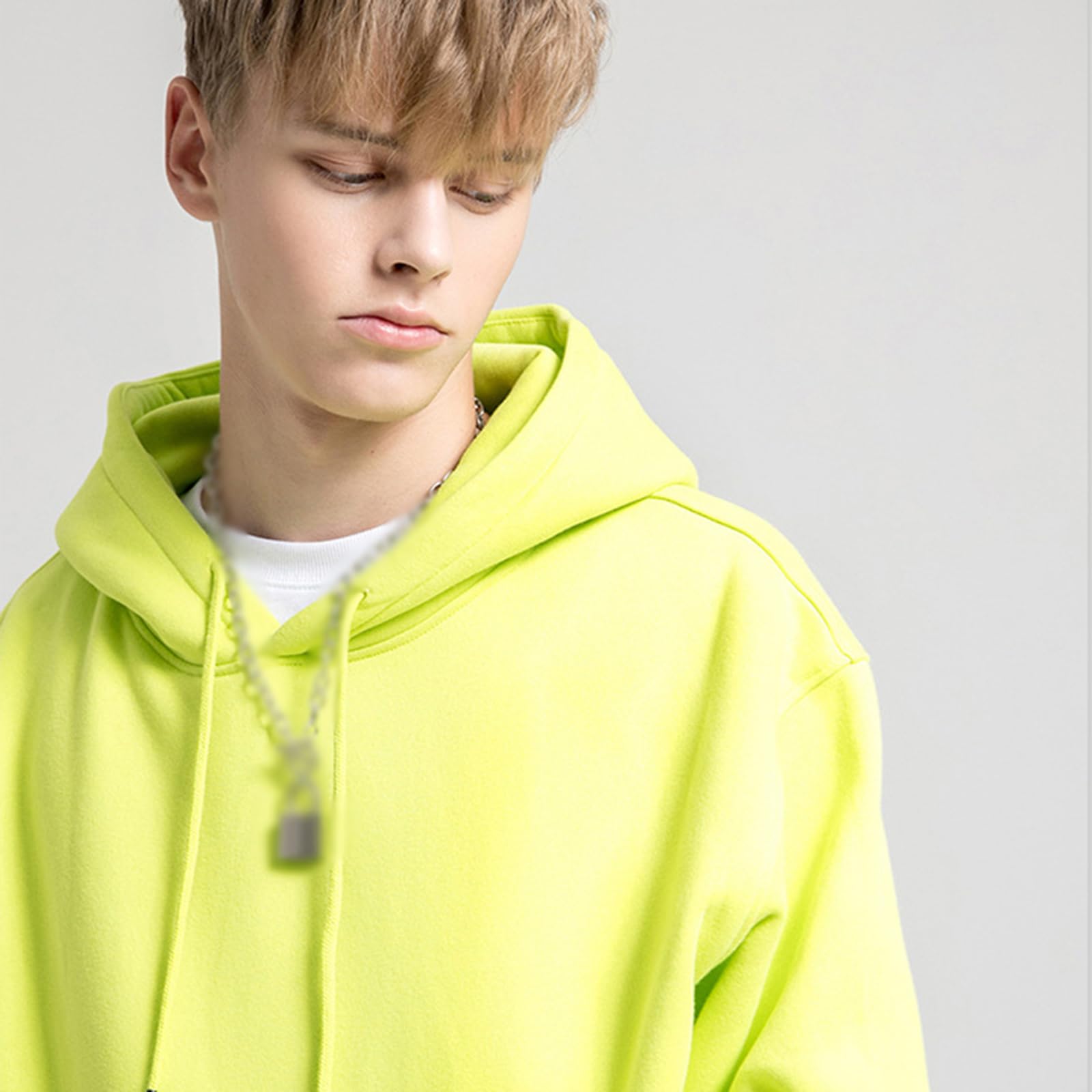 Męska bluza z kapturem z podszewką, ciepła polarowa wyściółka wewnętrzna sweter z kapturem do Urban Streetwear