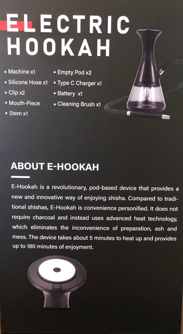 BeLeaf 電子シーシャ（E-HOOKAH）　新品 BeLeaf Electric Hookah - portable eco friendly safer cleaner