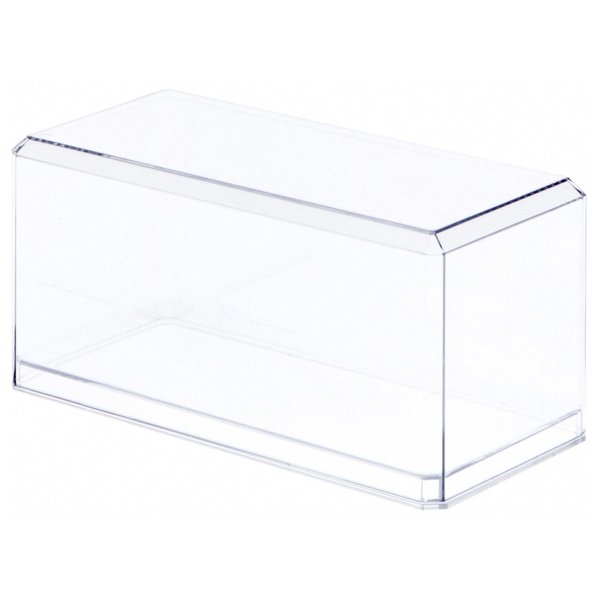 Pioneer Plastics 084C Clear Plastic Display Case for 1:32 Scale Cars, 8" W x 3.75" D x 3.5" H (Mailer Box), Pack of 2