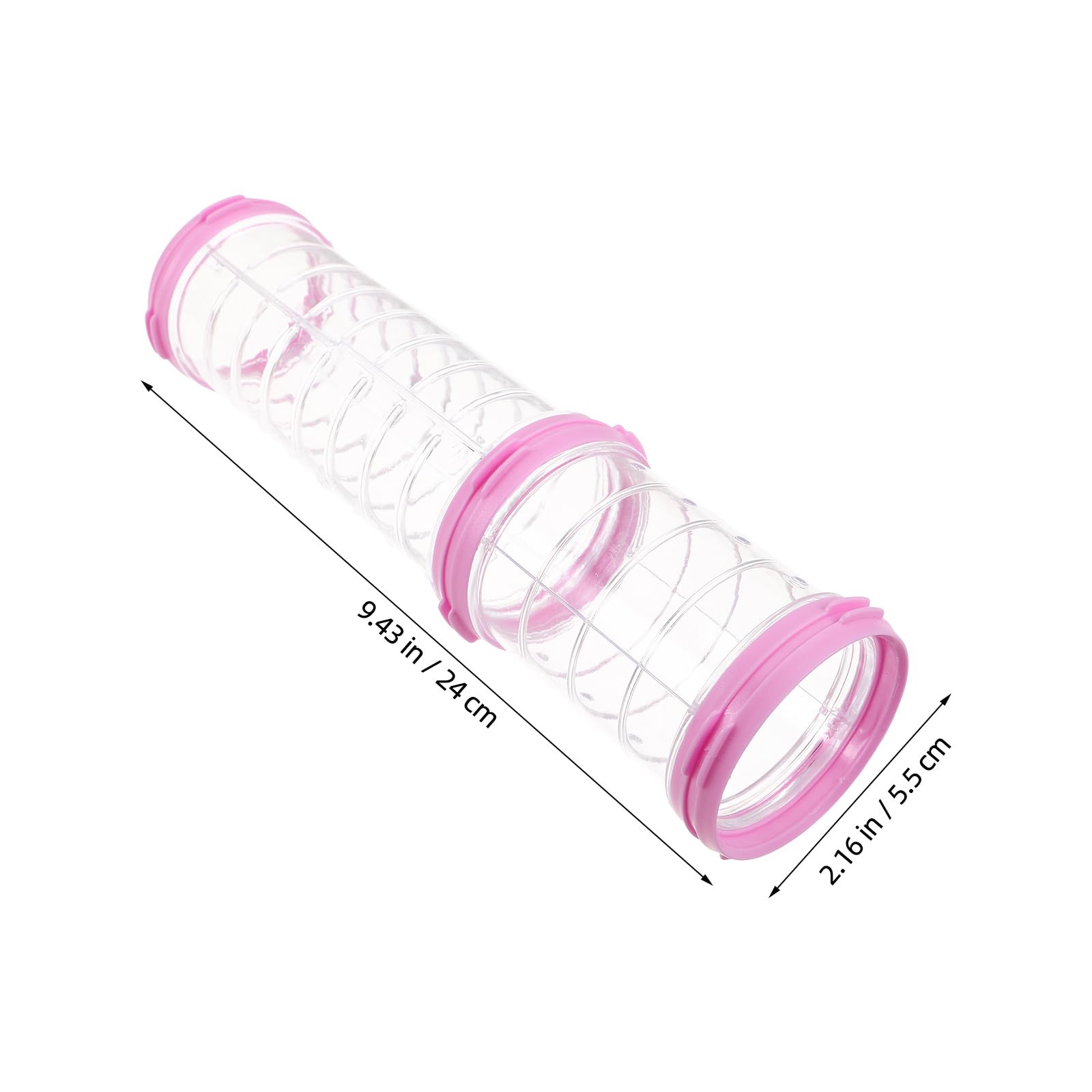 Tubo Tunnel per Criceti in Plastica, 2 Set, Trasparente | Piccoli Animali e Furetti, Uso in Gabbie e Tubi per Porcellini D'india, Manutenzione Semplice