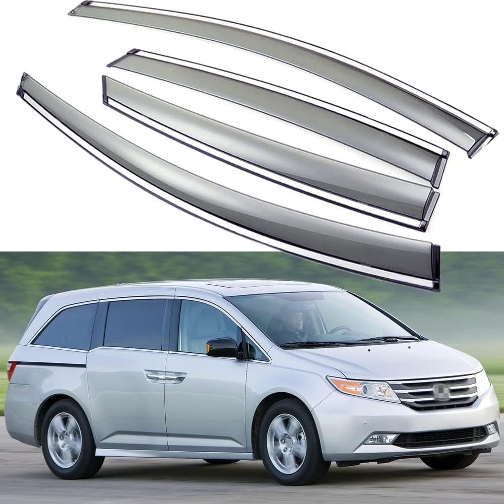 SPEEDLONG Car Window Visor Vent Shade Deflector Sun/Rain/Fog Guards Compatible with