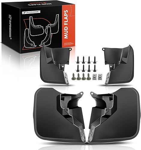 A-Premium Juego de 4 guardabarros con accesorios compatibles con Toyota FJ Cruiser 2007-2014, Sport Utility, delantero y trasero (lado del conductor