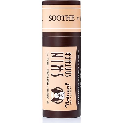 Natural Dog Company Skin Soother, 2 oz. Stick, Allergy and Itch Relief for Dogs, Dog Moisturizer for Dry Skin, Dog Lotion, Ultimate Healing Balm, Dog Rash Cream