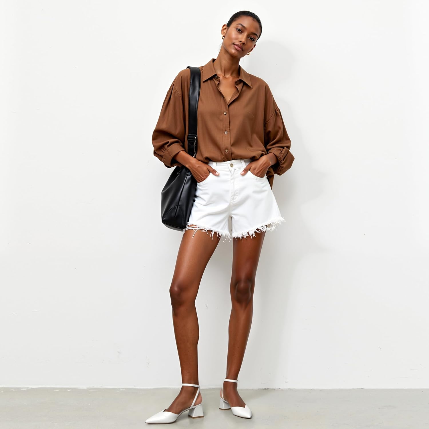 Closed Toe Heels for Women Ankle Strap Pointed Toe Slingback Chunky Low Heels Womens Pumps Wedding Dress Shoes - Image 2