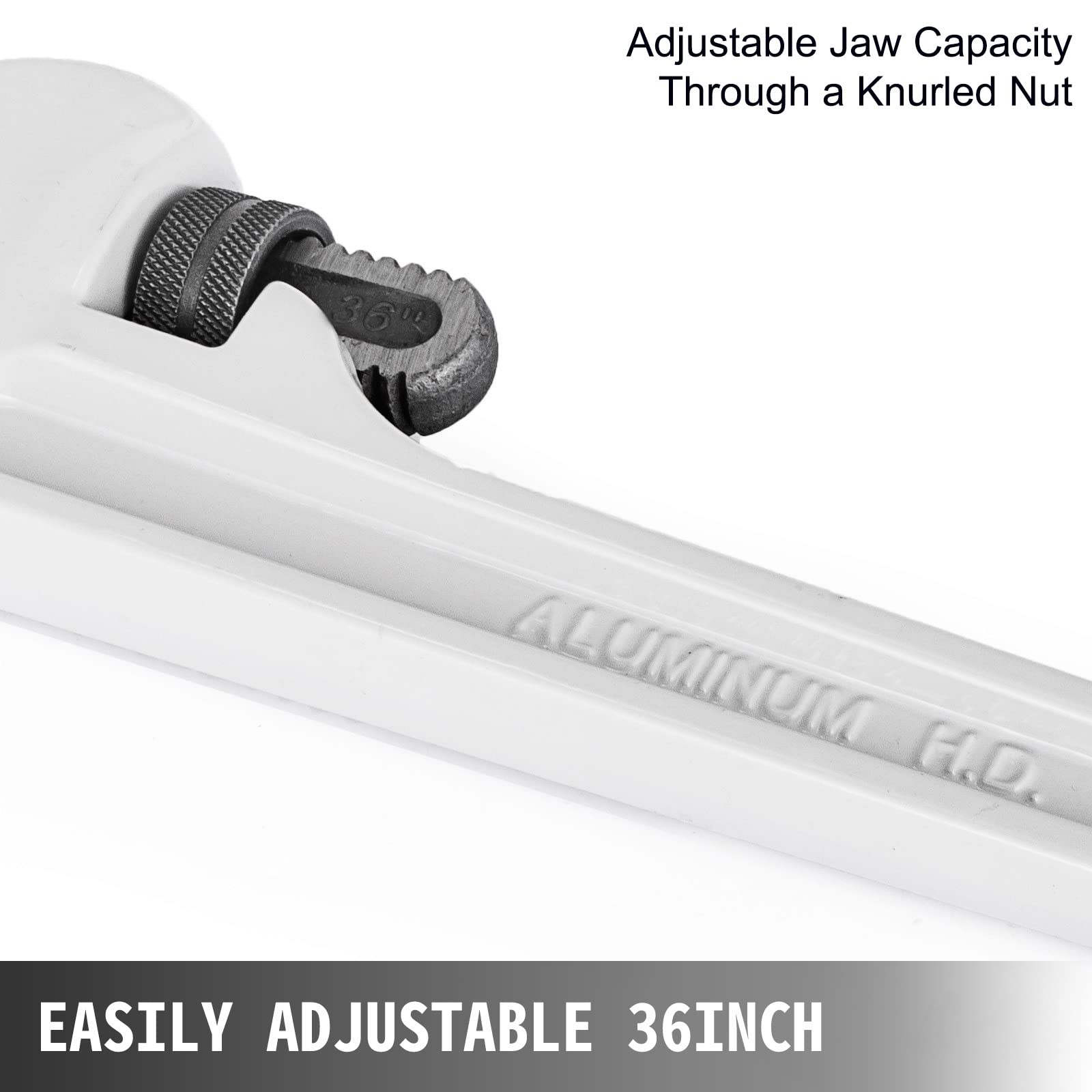 Llave de Tubo Industrial, Llave Universal for el hogar, Herramienta de reparación de fontaneros multifunción de 36 Pulgadas y 48 Pulgadas, alicates de Llave Abierta Grande (Color : 36Inch)