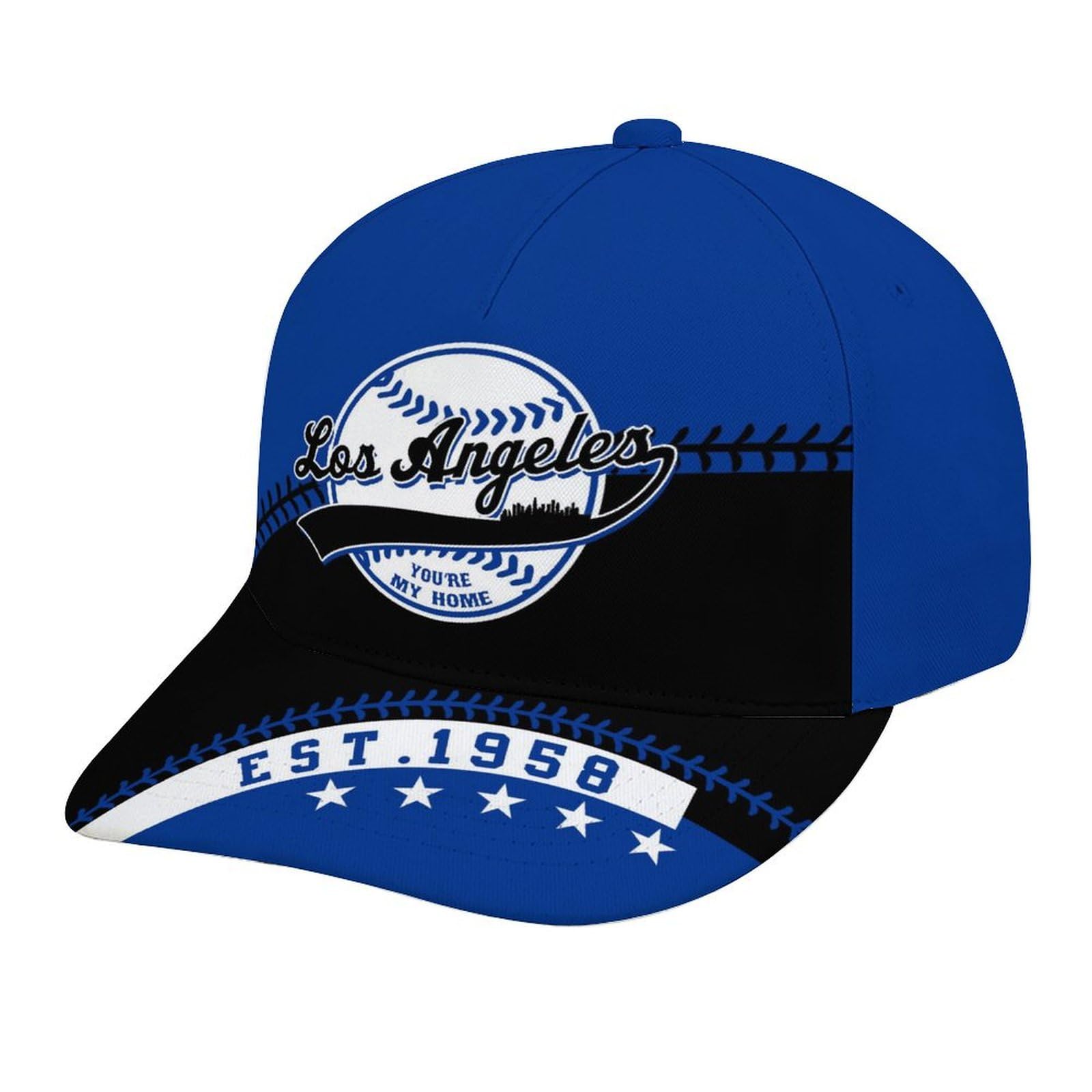 Baseball City Style Adjustable Hat Unisex Adult Game Day Team Color Snapback Cap Sports Fan Gift for Men Women