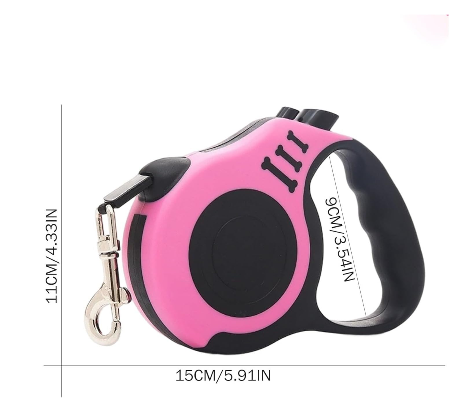GOUJIAN Correa Retráctil For Perros, 360° Sin Enredos, Control con Un Solo Botón Y Resistente Material De Nailon, Correa Larga Retráctil con Soporte Correa De Perro Retráctil(Blue,5m)