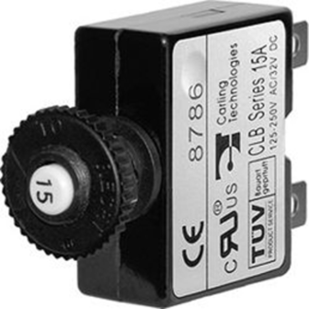 Blue Sea Systems Push Button Reset-Only CLB Circuit Breakers with Quick Connect Terminals