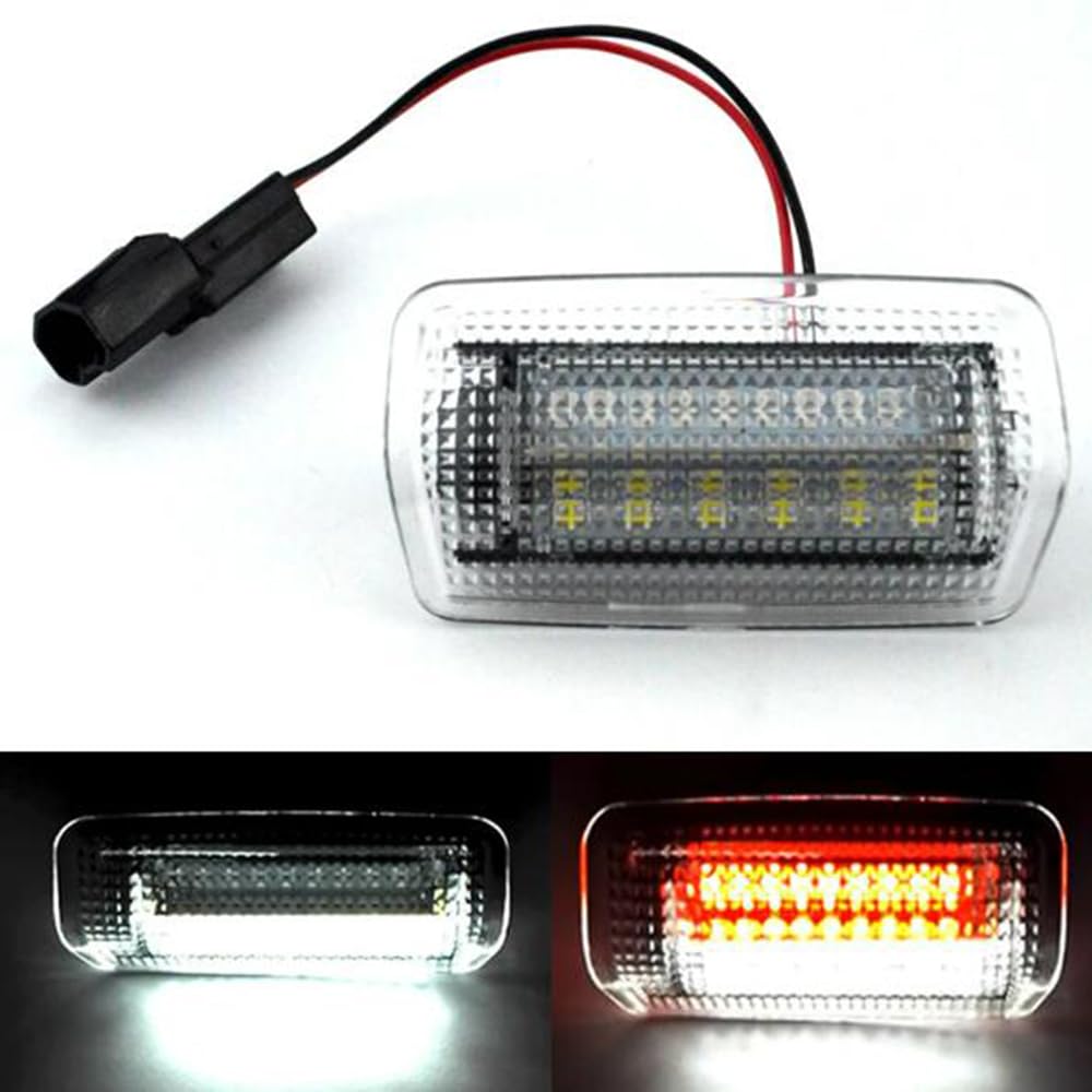 BAKUGO 2 Pièces LED Courtoisie Porte Lumière pour Toyota Land Cruiser 200 Série 150 Série Prado MK4 J150 2007 pour Lexus ES240 IS250