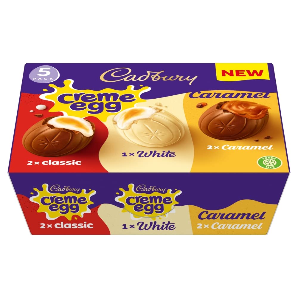 Cadbury Mixed White Chocolate, Caramel and Crème, 200g