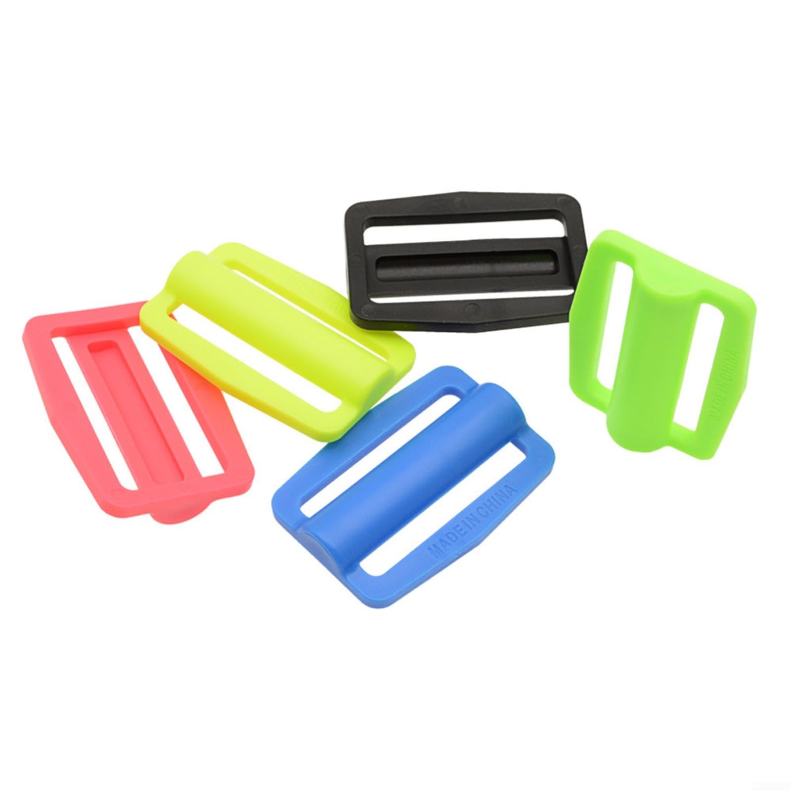 Confezione da 2 fibbie per cinghie per immersioni subacquee, 52 mm, fibbia in plastica a regolazione rapida per backfly (blu)
