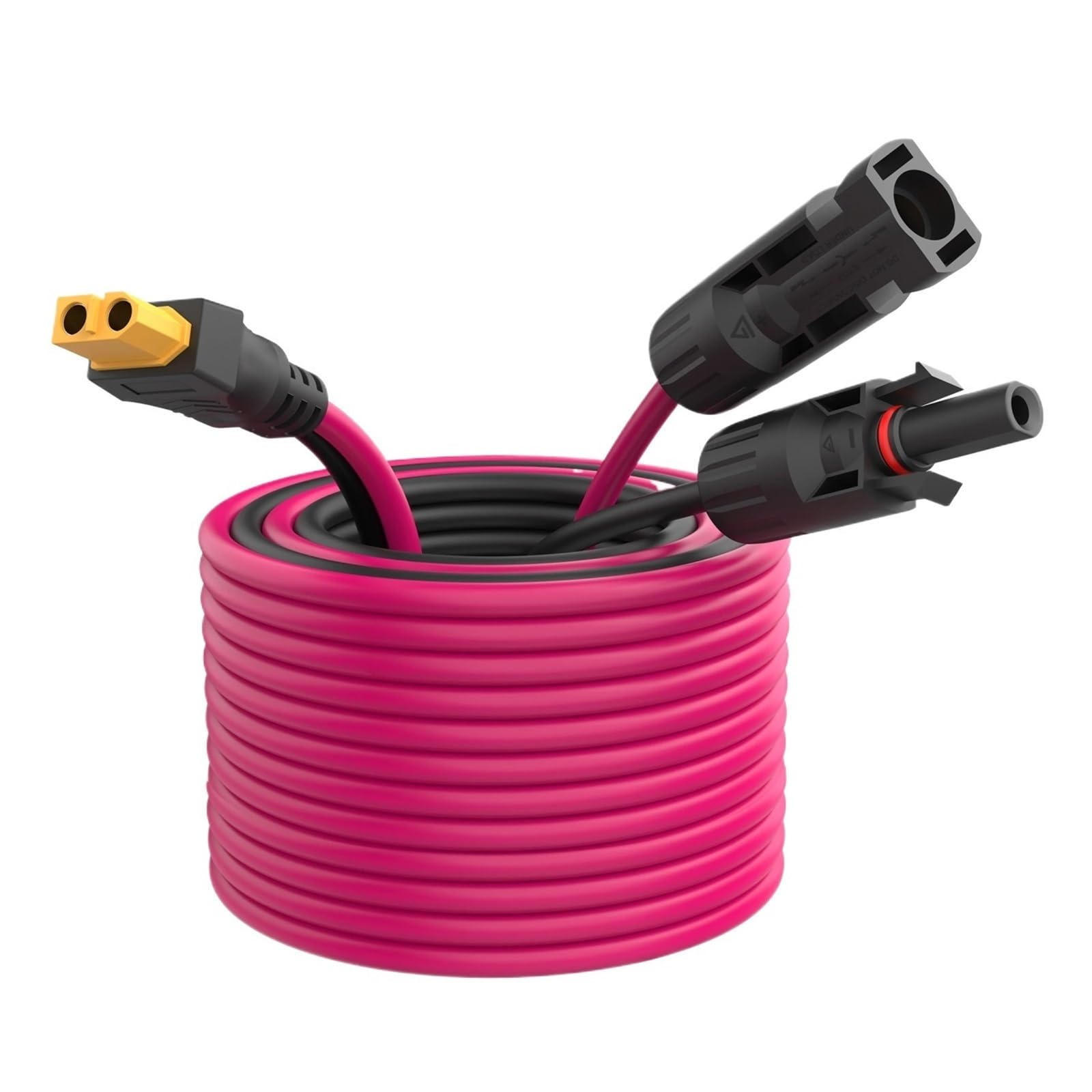 Złącza męskie i żeńskie z kablami Przedłużacz solarny do XT60 Kabel adaptera złącza słonecznego 12AWG 30A do XT60 odpowiedni do panelu słonecznego na przenośnej elektrowni (4,5 m/14,76 stóp)