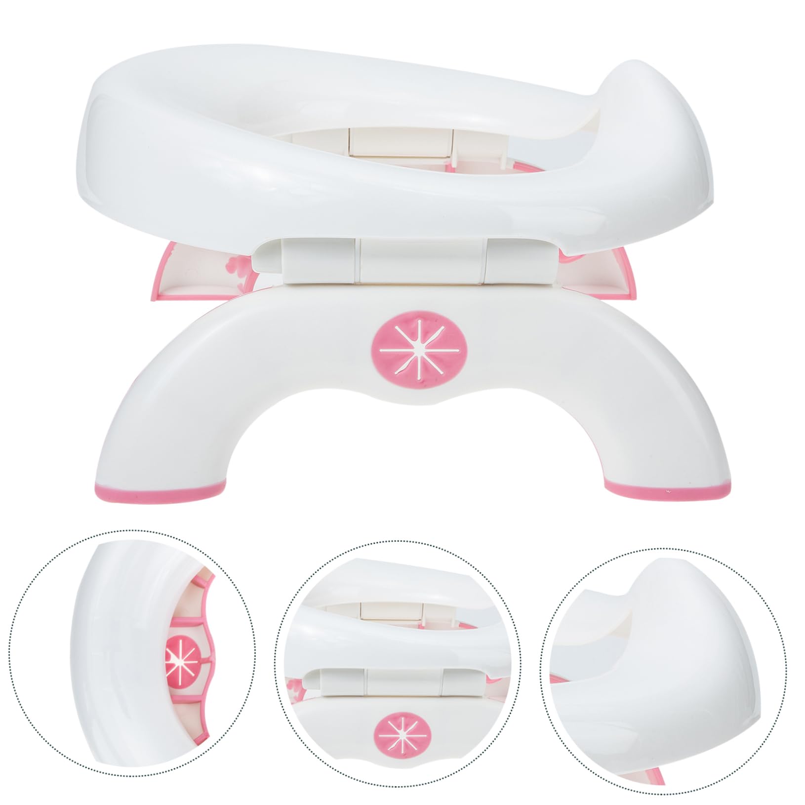 HAPINARY Portable Baby Potty Training Toilet Kids Travel Material Easy to Fold Camping Car Travel