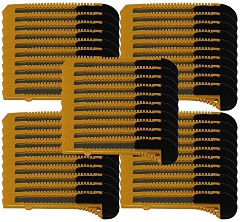 50 Pack Bulk Utility Knife Box Cutters with Snap-Off Blades for Home, Office, and Workshop