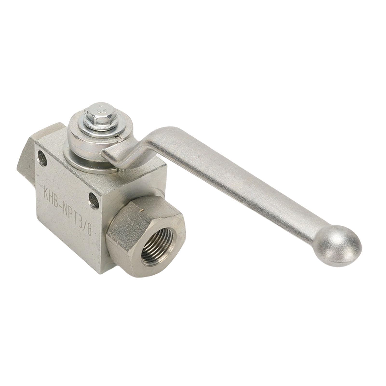 4500 Psi Hochdruck -Waschkugel -Ventil -Kit, Edelstahl 3/8 Zoll Schnellverbindungs ​​-Kugelventil mit Einfachem Schaltermechanismus für Hochdruckreinigungsschläuche