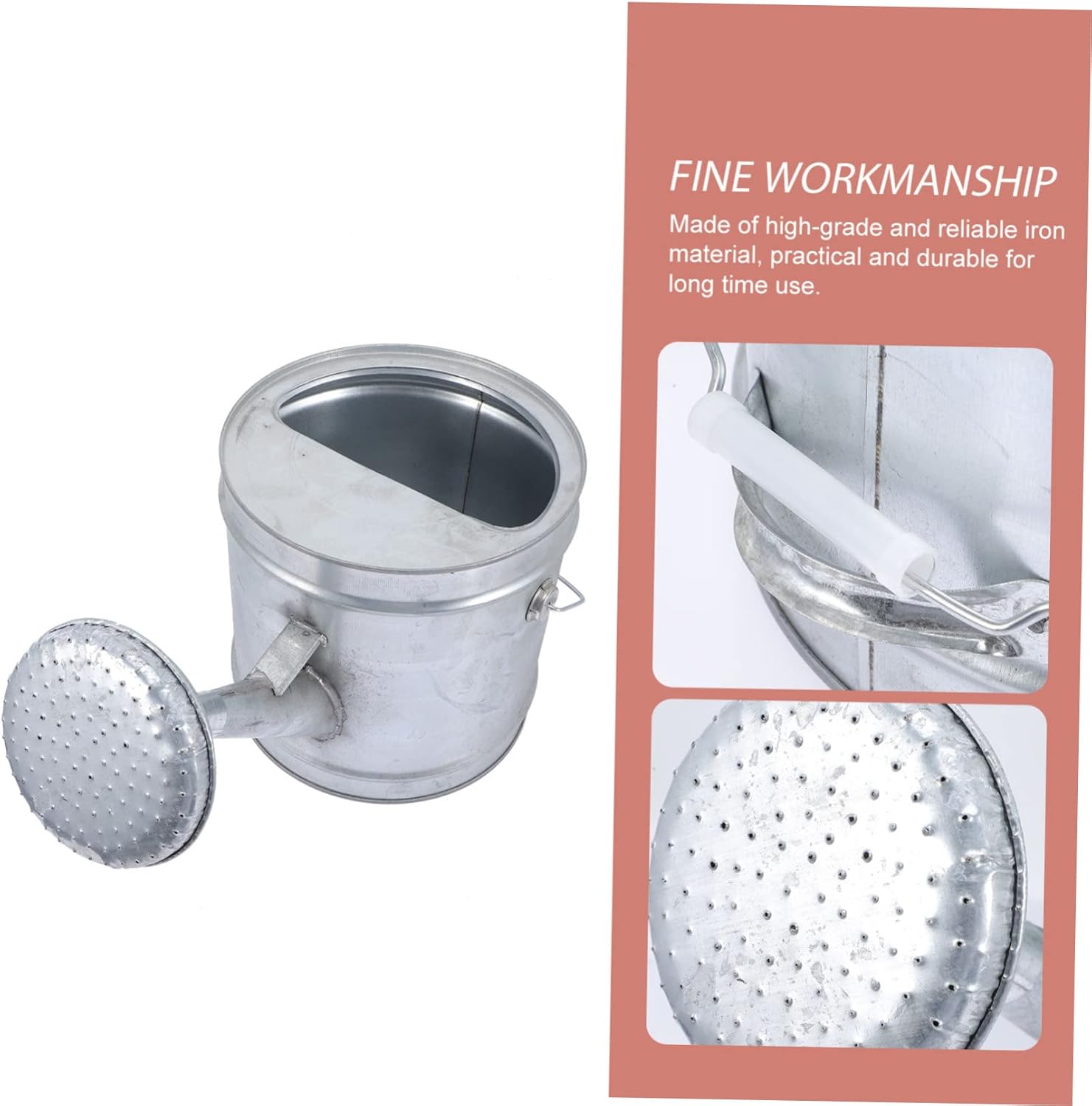 Watering can,Metal Waterbottle Watering Can Indoor Metal Watering Can Tool Kettle Sprinklers Indoor Watering Can Watering Tool Spray Watering Pot Outdoor Sprinkler Silver Iron