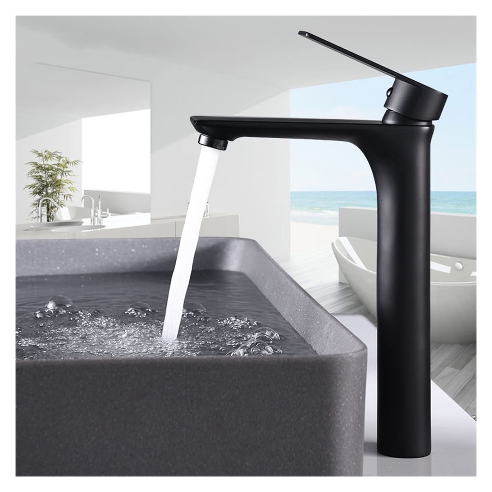Mitigeur de lavabo eau chaude et froide avec cartouche durable en laiton