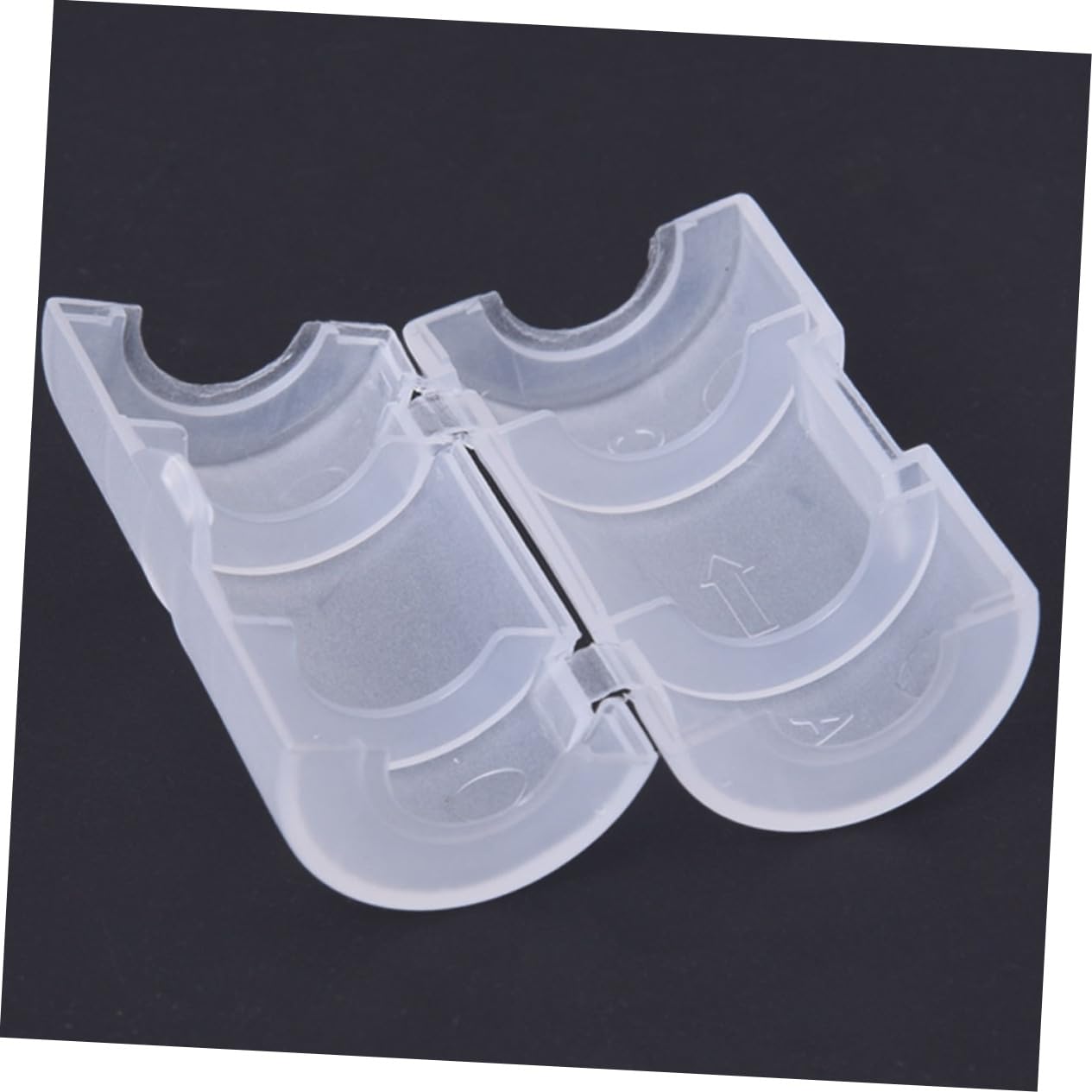 Tofficu C Battery Converter Adapter Holder Case to C Type Battery Replacement Durable Material Compact Design for Easy Portability Functional Convenient