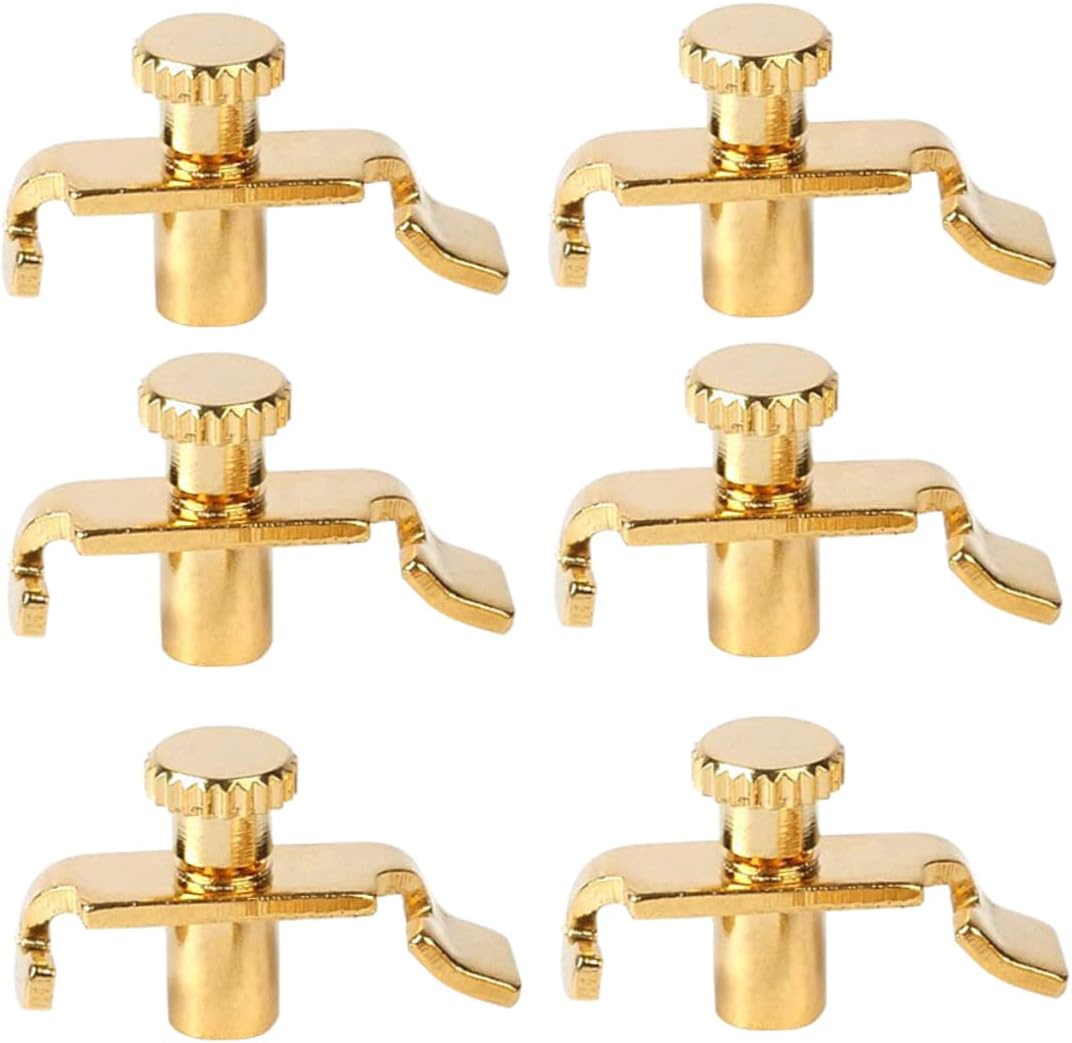 6pcs Professional Erhu Tuner Set Stainless Steel String Adjusters Fine Tuning Tools for Erhu Music Accessories