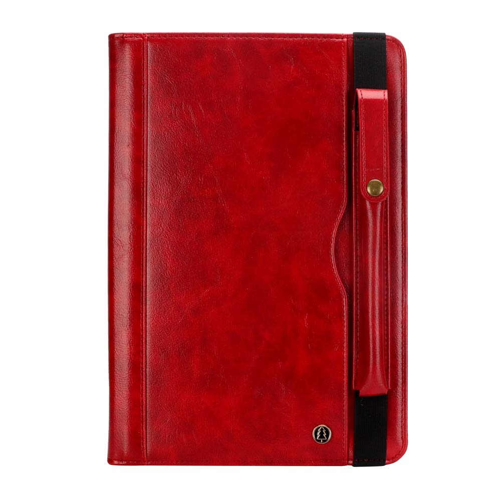 Samsung Galaxy Tab S4 10.5 Case, Premium Leather Folding Stand Cover with Auto Wake/Sleep for Samsung Galaxy Tab S4 10.5 Model SM-T830/ T835 2018 Release(Red)