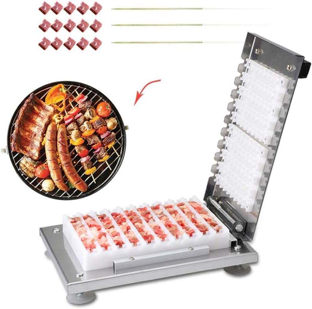 Barbecue Skewers Meat Skewer Tool, Kebab Maker Maker BBQ Tools Meat Skewer Maker BBQ Kebab Maker Box with Meat Skewers