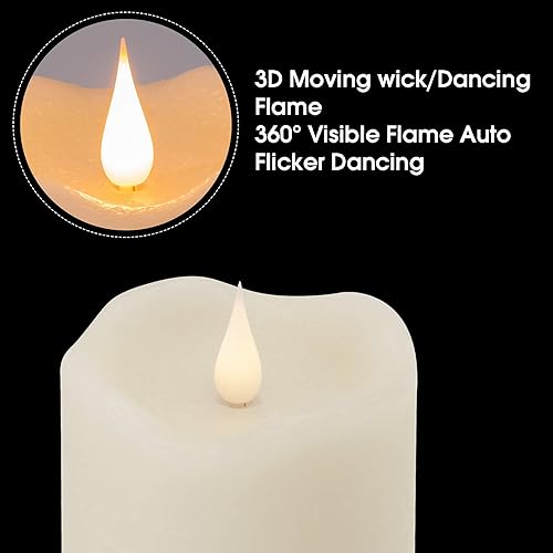 Miniatura 9 de TECHLONG Velas sin llama con temporizador remoto velas 3D de llama parpadeante que funcionan con pilas que duran más de 1000 horas velas LED