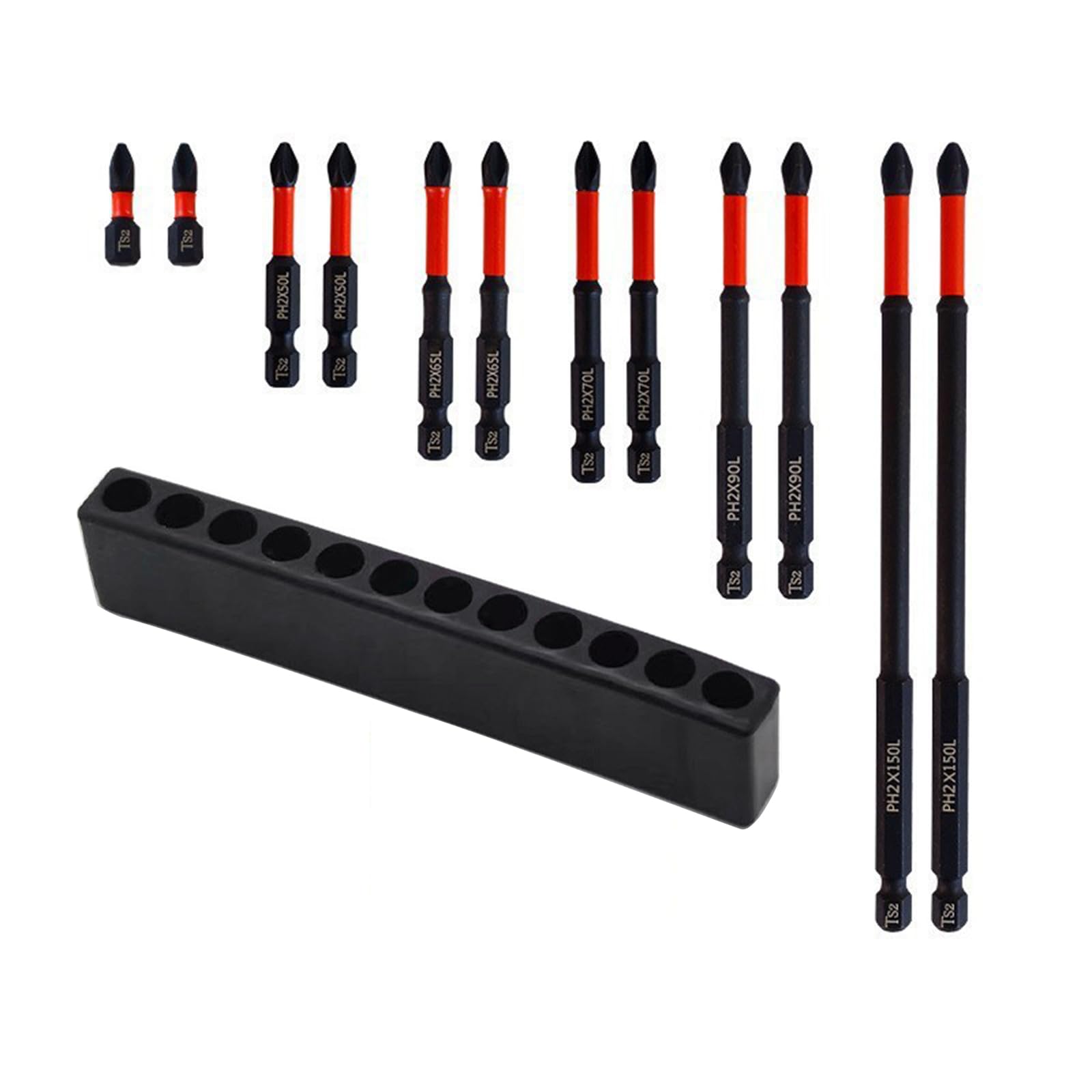 6 / 12Pcs Anti Slip Screwdriver Bit Touch Shockproof Impacts Bits for Efficient Home and Craft Maintenance Tasks Impacts Bit